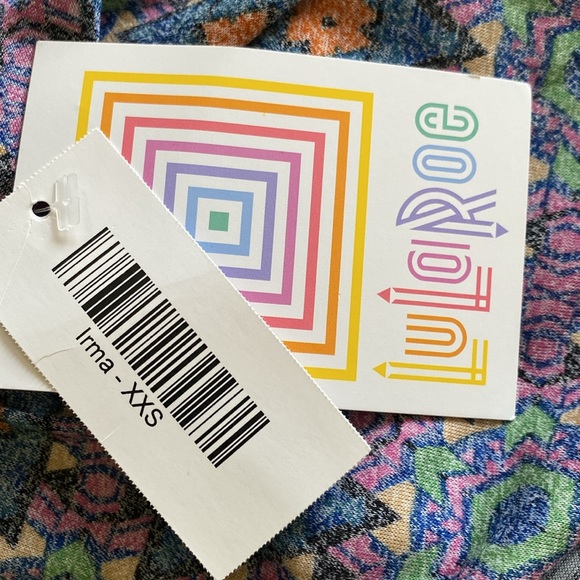 LuLaRoe “IRMA” HIGH-LOW TUNIC OVERSIZED TOP SIZE EXTRA EXTRA SMALL 🌟NWT🌟 - Picture 8 of 11